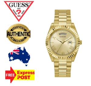 GUESS CONNOISSEUR GW0265G2 GOLD MENS QUARTZ WATCH NEW IN BOX - Picture 1 of 7