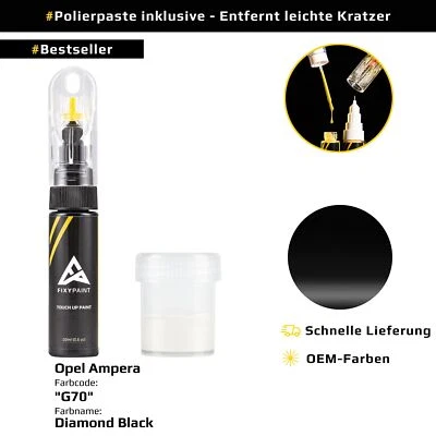 Lackstift für Opel Ampera Code: G70 Diamond Black - Bild 1 von 4