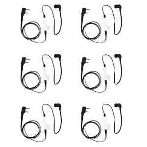 6x 2 Pin Noodle Style Earphones Headphones K Male Earphone Headset for Uv5R5706