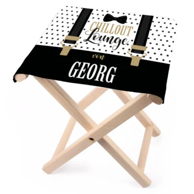 Lustapotheke® praktischer Klapphocker zum Vatertag mit Namensaufdruck - Bild 1 von 4