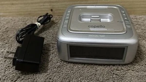 Capello Compact Dual Alarm Clock Model Ci200 AM FM iPod Dock Aux Input - Picture 1 of 5