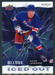 Alexis Lafreniere 2020-21 Upper Deck Allure Iced Out Rookie RC New York Rangers