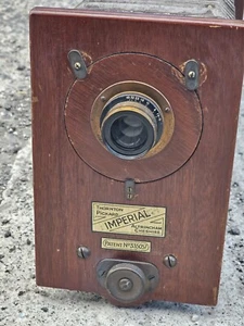 Thornton-Pickard ‘Imperial’ Antique Mahogany Enlarger with Bellows + Lens - Picture 1 of 16
