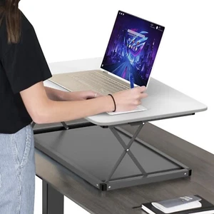 MINI Desktop Laptop Standing Desk Converter Riser Conversion Stand Topper cheap - Picture 1 of 9