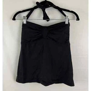 Bisou Bisou Black Halter Top by Michelle Bohbot Swimwear Size Medium Beach - Picture 1 of 4