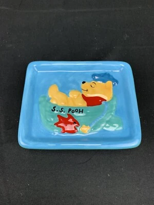 VTG Winnie The Pooh “S.S. Pooh” Disney Vanity Ceramic Soap Vanity Dish - New - Image 1 of 4