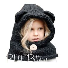 Knitted Wool Solid Colored Hats Children Casual Beanies Fox Wraps Scarf Caps Hat