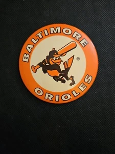 Vintage Baltimore Orioles Button Pin Large 3.5" - Picture 1 of 1