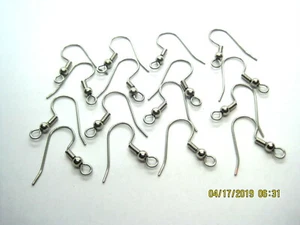 16 Surgical Stainless French Ear Wires~make your own earrings - Picture 1 of 4