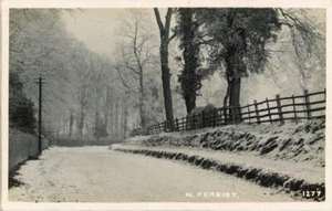FOTO REAL POSTAL DE NORTH FERRIBY EN INVIERNO, (CERCA DEL CASCO), EAST YORKSHIRE - Imagen 1 de 2
