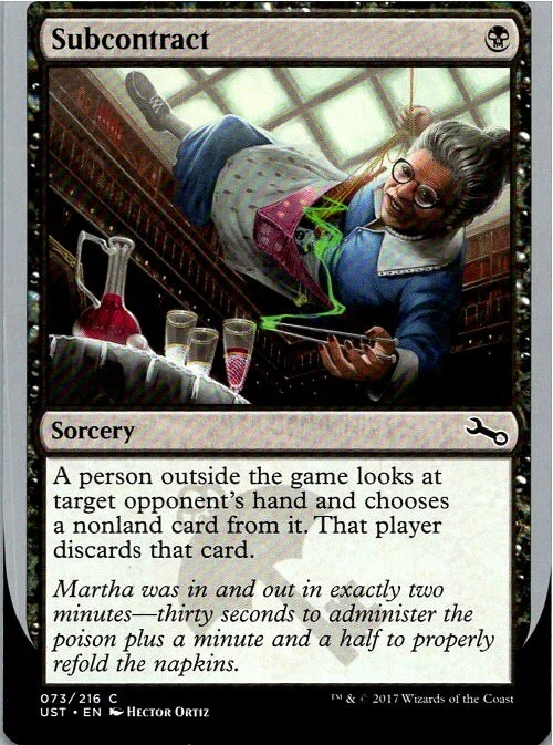 Subcontract Magic The Gathering Unstable Card Mint X1   - Image 1 of 1
