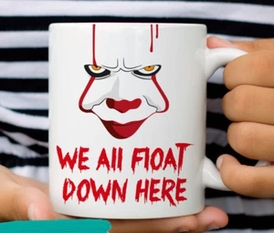 Tazza Pennywise 2017 IT film clown tazze da caffè che tutti galleggiamo qui - Foto 1 di 8