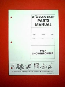 GILSON MODEL # ST522 SNOWTHROWER SNOWBLOWER PART MANUAL - Picture 1 of 1