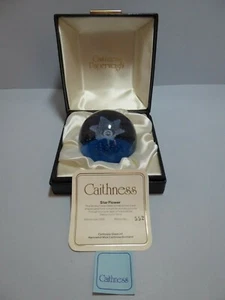Caithness Paperweight Star Flower Colin Terris Limited Edition Box Certificate - Picture 1 of 12