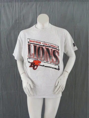 BC Lions Shirt (VTG) - Angle Graphic by Starter - Men's Extra Large Cover