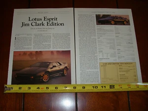 Lotus Esprit Jim Clark 1991 edición - artículo original 1992 - Imagen 1 de 2