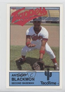 1987 Salt Lake Trappers Team Issue Anthony Blackmon #22