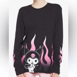 Hot Topic Kuromi Flame Longsleeve Tee M - Bild 1 von 5