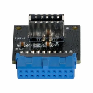 USB3.0 Internal Header to USB 3.1/3.2 Type C front Type E Adapter 20pin to 19pin - Picture 1 of 7