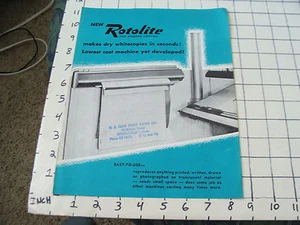 vintage Paper Ephemera: New ROTOLITE make dry whitecopies in seconds, w prices - Picture 1 of 2