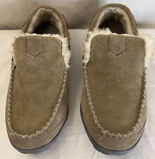 NEW Clarks Hudson Bay II Suede Leather Slippers Fur Sherpa Lined Men’s Size 11