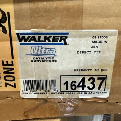 Walker Exhaust Ultra EPA 16437 Direct Fit Catalytic Converter - Image 1 of 2