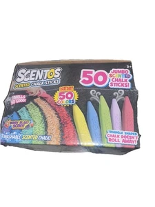 Scentos Jumbo Washable Scented Chalk Sticks 50 Colors - Picture 1 of 2