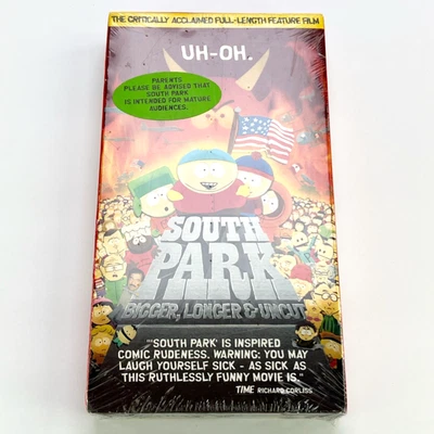 South Park: Bigger, Longer & Uncut VHS 1999 Animated Movie - FACTORY SEALED - Image 1 of 4