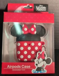 NEW Disney Minnie Mouse AirPods 1st & 2nd Generation Case with Attached Clip - Photo 1 sur 6