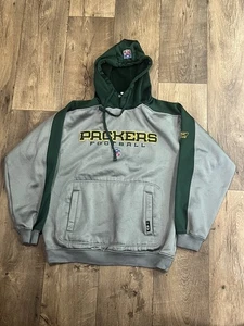 Vintage Y2K Green Bay Packers Reebok Team Apparel NFL Hoodie Medium M - Bild 1 von 8