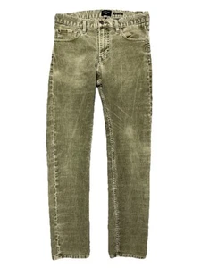 Pantalones de pana Quiksilver para hombre 30 verdes rectos calce cónico acanalados - Imagen 1 de 24