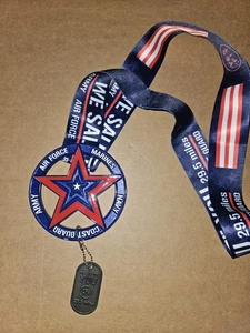 Club Yes.Fit We Salute You Military (29.5 miles) Walk/Run/Cycle Medal Army Navy - Picture 1 of 2