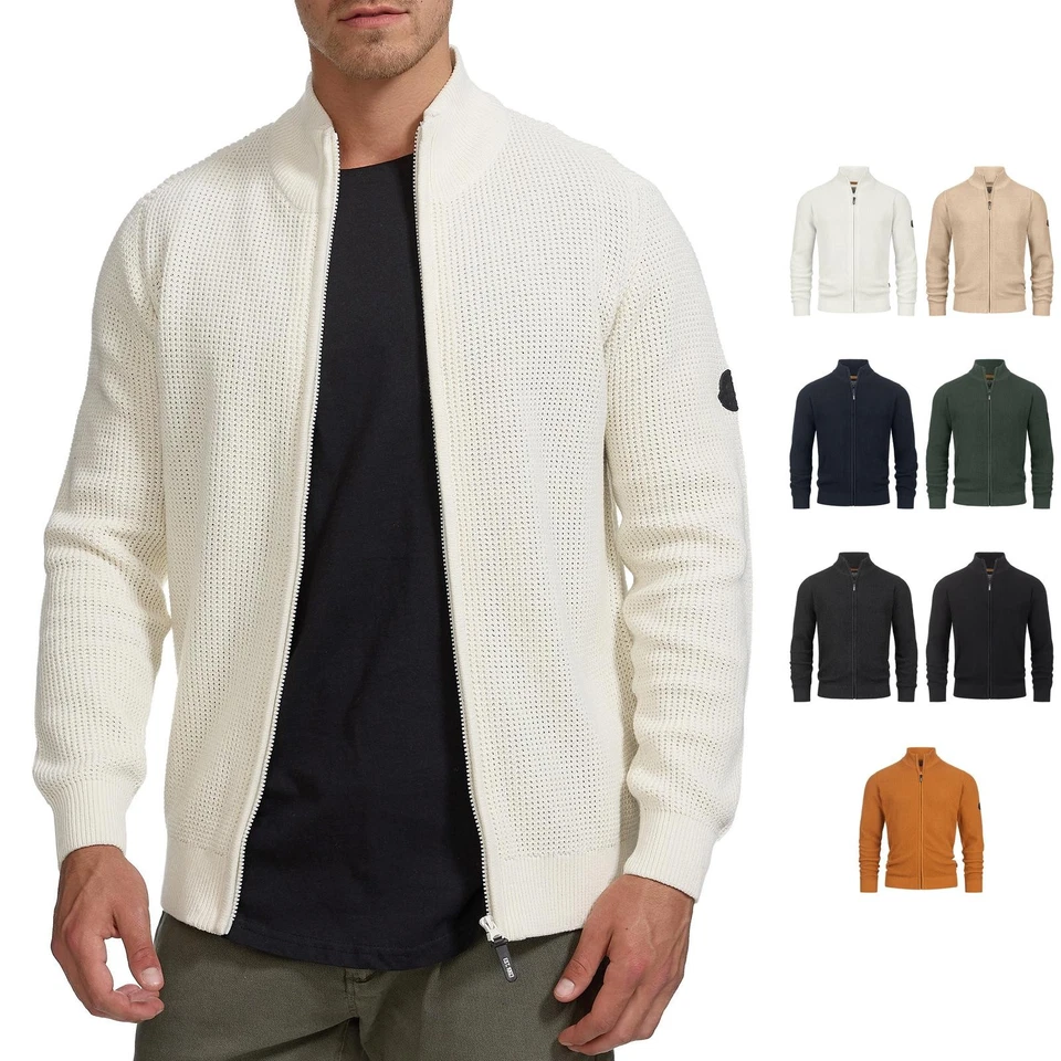 Indicode Herren Strickjacke INLayton-Cardigan Feinstrick Pulli Markenpullover - Bild 1 von 1