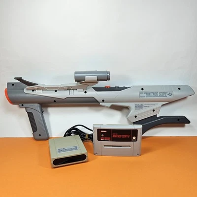 NINTENDO SCOPE 6 SUPER NINTENDO SNES  PAL con RICEVITORE e CARTUCCIA OTTIMO - Immagine 1 di 4