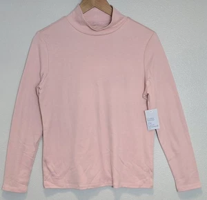 Neu mit Etikett Croft & Barrow klassischer Damenpullover mit Stehkragen Oberteil hellrosa Größe PMed - Bild 1 von 4