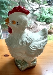 Vintage Roseville Keramik, Ohio, UVP Co. Huhn Hahn Keksdose Roseville, O - Bild 1 von 10