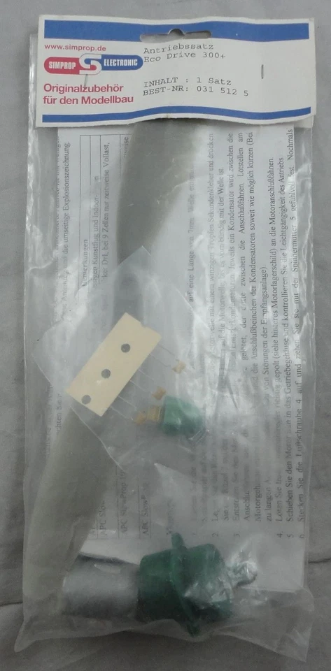 Simprop Electronics Ecodrive 300+ Slow-Fly Airplane Gearbox/Motor/Prop - Image 1 of 1