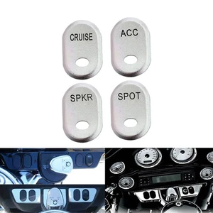 Inner Fairing Panel Switch Button Covers For Touring Ultra Classic Street Glide - Picture 1 of 12