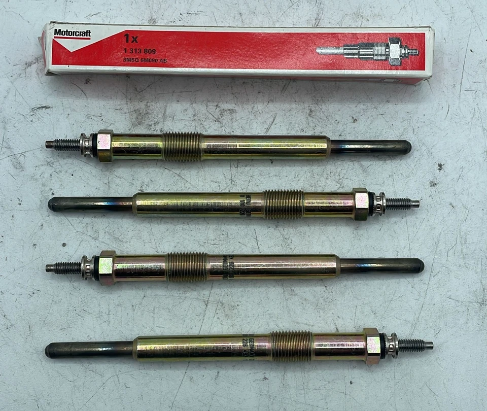 1313809 Set of 4 Diesel Spark Plugs Genuine Ford Focus MK2 C-Max Mondeo - Image 1 of 1