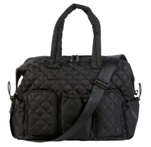 Samantha Brown To-Go Quilted Weekender-Black-NWT - Picture 1 of 7