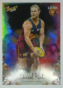 Tarjeta base 2018 AFL SELECT XMAS HOLOFOIL X20 Daniel Rich Brisbane Lions - Imagen 1 de 3
