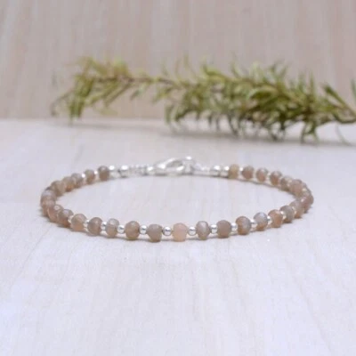 Natur blauer Saphir facettierter Rondell Edelstein A+++ Perlen 6-8 Zoll Armba... - Bild 1 von 4