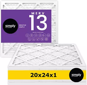 Simply Filters 20x24x1 MERV 13, MPR 1500, AC Ofen HLK Luftfilter - Bild 1 von 56