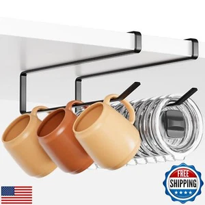 Tumbler Lid Organizer Inside Cabinet, 2PCS Coffee Mug Holder, Holds Up to 12 - Picture 1 of 5