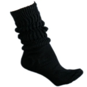 6 Pairs Women's black soft slouch socks Made in USA - Picture 1 of 5