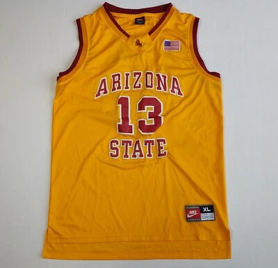Camiseta Nike Arizona State Sun Devils Harden XL Amarilla NCAA #13 Bandera Americana  Foto 1 de 4