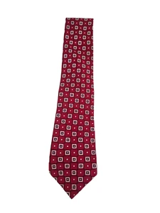 Donald J. Trump Signature Collection Necktie Red Geometric 3.5"W x 60"L - Picture 1 of 9