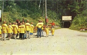 Iron Mountain Iron Mine Tour Mining MI Michigan Unposted Chrome Postcard - Picture 1 of 1