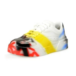 Dolce & Gabbana Men's Painted Leather Athletic Sneakers Shoes US 8 IT 7 EU 41 - Picture 1 of 8