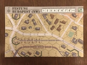 Brettspielteile, neu mit Etikett Karte, Festung Budapest: HASL 8, OOP, MMP, 2011 - Bild 1 von 2